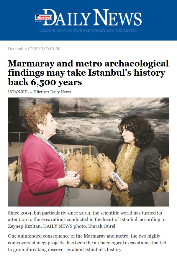 Marmaray and metro archaeological findings may take Istanbul’s history back 6,500 years